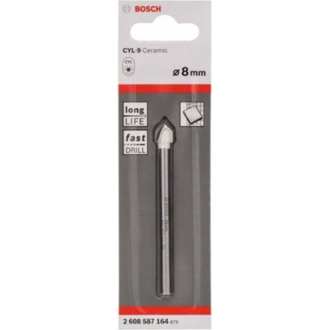 Bosch CYL-9 Softceramic Broca 8 mm Carburo Duradero