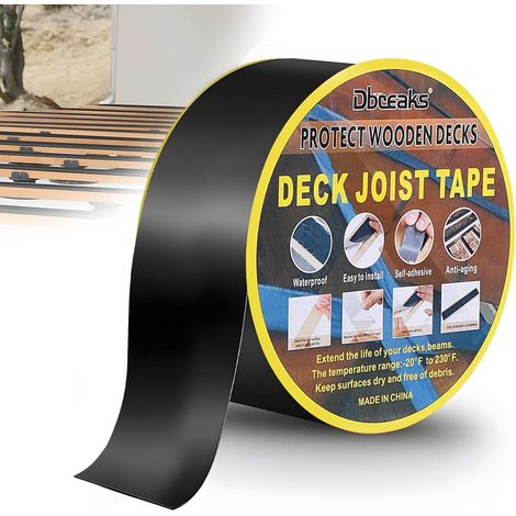 Butyl Decking Tape 40mm x 15m Wood Flashing Tape Decking Tape Lambourde Protection Tape Wood Protection (1 Rolls)