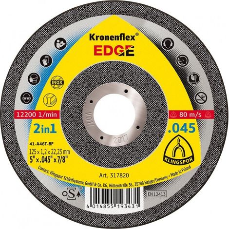 Corte Del Disco Edge Special115X12Mm Klingspor (1/2)