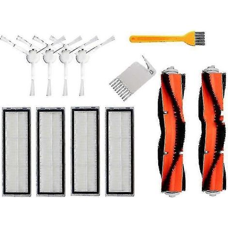 Brosse principale, brosses latérales, filtres et lingette de nettoyage pour aspirateur robot Xiaomi Mijia 1c Stytj01zhm - Pièces et accessoires