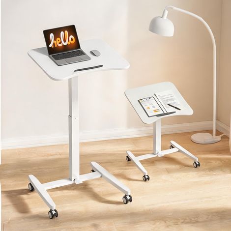 Bureau coloris blanc en mDF acier 60,5 x 52 x 114 cm (1/5)