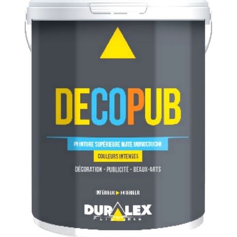 Peinture DECOPUB DURALEX spécial décors cinéma, pub, TV, spectacle et vidéoprojection 750 ml - NOIR (1/2)