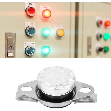 Conception Délicate KSD301 Interrupteur de Thermostat de Contrôle de Température Interrupteur Thermique pour Systèmes CVC 5 Pièces NO pour un Contrôle Précis de la Température (130℃) (1/5)