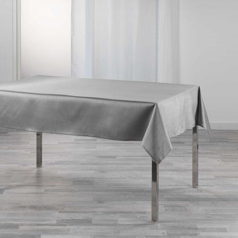 Nappe 140x240cm Shana gris perle (1/3)