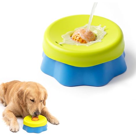 Gamelle à lécher en Silicone pour Chien et Chat – Bol Anti-déversement Alimentation Lente – Matériau Alimentaire détachable – Idéal pour Bouillon d’os, Yaourt, purée et friandises humides (1/5)
