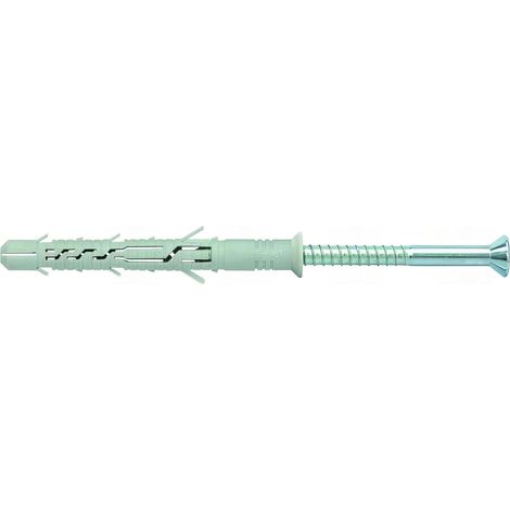 Alsafix – Chevilles à expansion nylon 25 pièces D. 10 mm – Longueur 200 mm – Fixation béton, brique, pierre – Empreinte Torx pour vissage rapide (1/2)