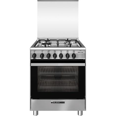 Glem Gas SA66TMI. Tipo di prodotto: Cucina, Colore del prodotto: Acciaio inox, Tipo di controllo: Manopola. Tipo di piano cottura: Gas, Numero totale di fuochi: 4 Fornello(i), Numero di fuochi: 4 F... (1/3)