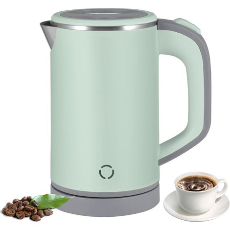 Bouilloire électrique, bouilloire de voyage 800 ml, petite bouilloire légère, ébullition rapide, bouilloire portable sans fil, mini bouilloire de camping (1/5)