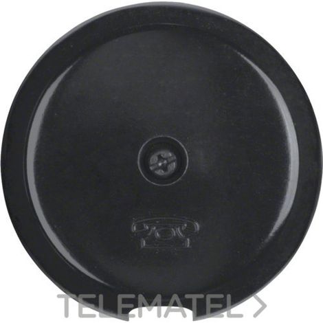 Placa Salida cable para 4470 negro HAGER 103701
