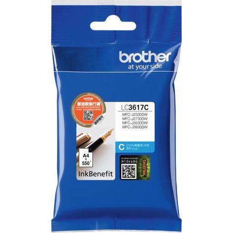 Brother LC-3617C ink cartridge 1 pc(s) Original Standard Yield Cyan