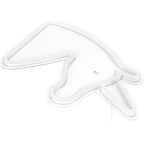 Lumière Néon LED Rose+Blanc, Enseigne Déco Fête Chambre, USB, Panneau Phosphorescent pour Anniversaire (1/5)