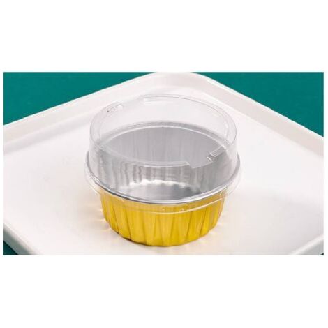 15 moules à muffins jetables en aluminium, pour desserts, pour la cuisine maison, 125 ml (1/3)