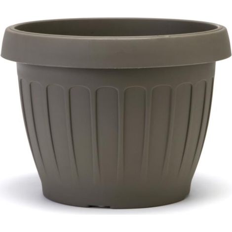 Vaso Tondo Terra Col. Cappuccino Ø Cm. 30X22 H (1/3)