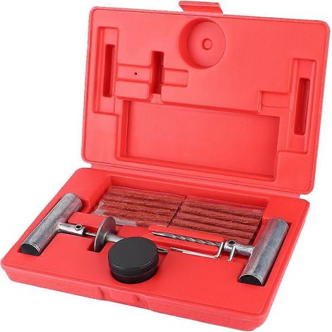 Kit de réparation de pneus sans chambre à air, comprenant des outils de réparation pour tracteurs, tondeuses à gazon, camions et voitures