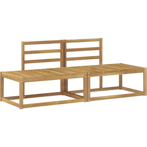 Divano da Esterno 2 Pezzo Bianco 182,5 x 63 x 73 cm vidaXL