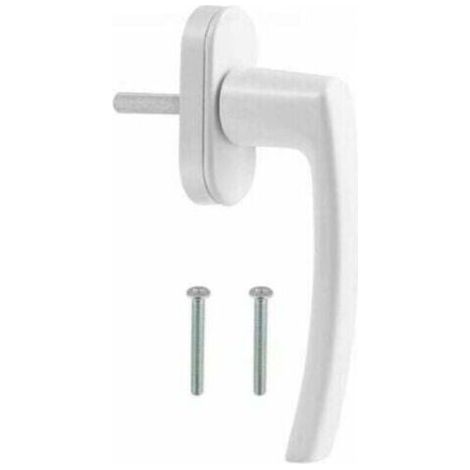 Poignée de fenêtre et de porte en PVC, blanche