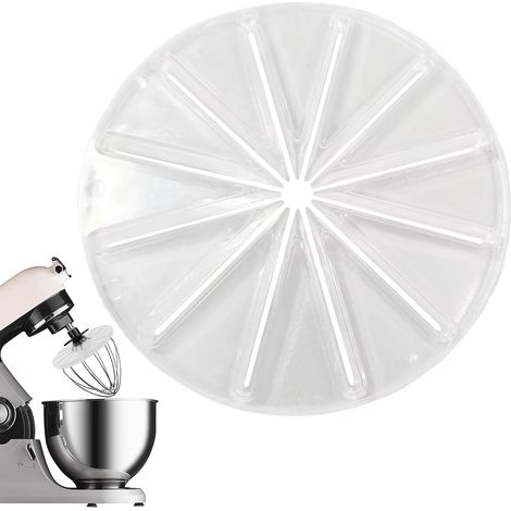 Raclette Anti-éclaboussures - 1 Pièce - Silicone - Pour Fouet 6 Fils - Compatible Bol Verre - Noir (1/5)
