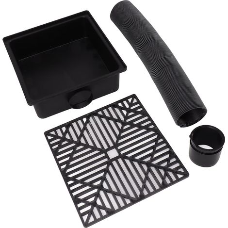 Gutter Downspout Extension Kit French Drainage No Digging Enhanced 8.5 X 8.5 Inch, Without Deep Basin (1/5)