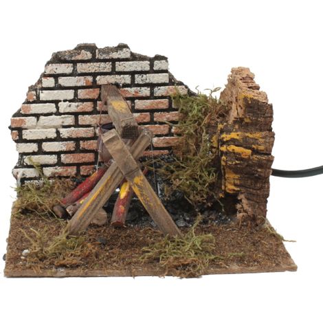 Pentola su Fuoco Lampada Effetto Fiamma 15x10 cm 11748 (1/5)