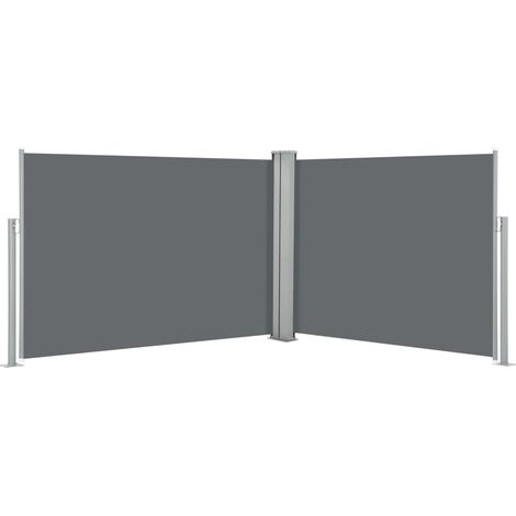 Toldo de protección lateral retráctil para terraza, jardín, terraza, balcón, protección visual, 100 x 1000 cm, antracita 020007104 (1/5)