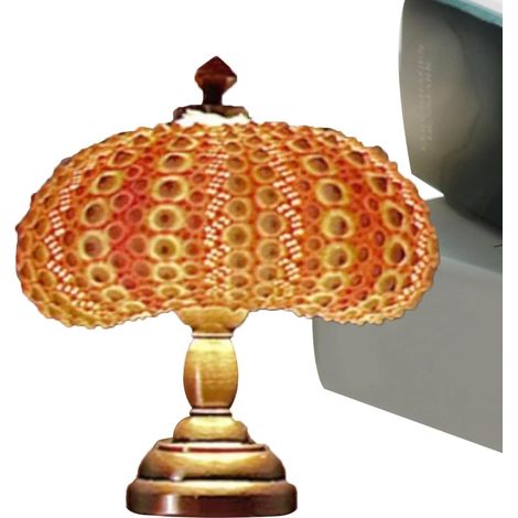 RHG Sea Urchin Lamp, Vintage Table Lamp, Cute Night Light for Bedroom, Living Room, Children's Room, Household Desk Lamps, Decorative Ambient Lighting
