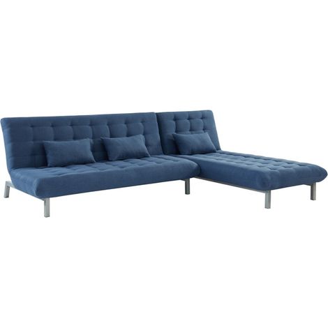 Divano letto modulare Tessuto Blu - HORNET