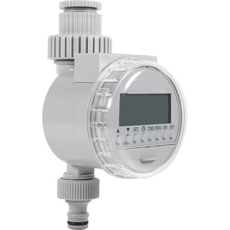 Automatischer Solar-Gartensprenger, LCD-Bewässerungstimer, digitaler Wassertimer, Wassersparer, 1 Stück. (1/5)