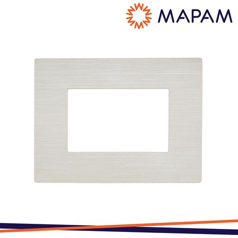 PLACCA TECNOPOLIMERO SPAZZOLATO 8003SL-21 ART 3P PERLA