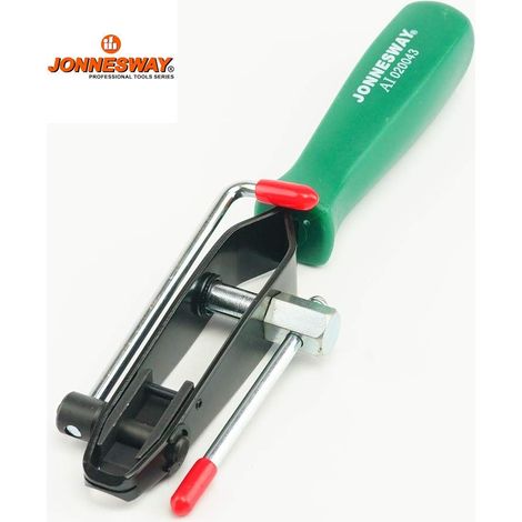 Herramienta universal de bandas con cortador Jonnesway AI020043, ideal para maletero CV, llave de accionamiento de 1,27 cm, fácil retiro tras el bobinado, cortador integrado.