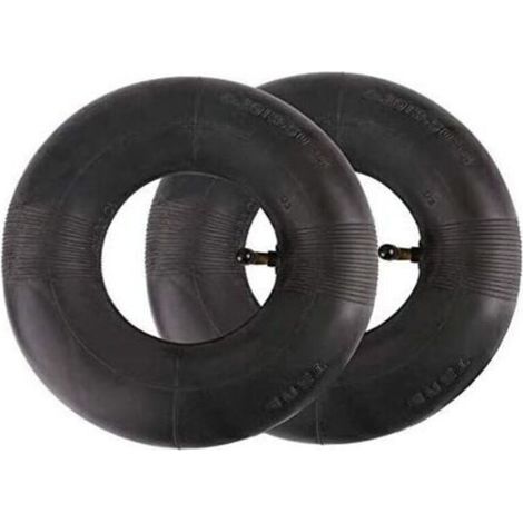 Set di 2 camere d'aria 410/350-6 Micro Tiller 4.10/3.50-6 Gomito pneumatico Macchine da giardino per carrelli, carrelli di trasporto, carrelli da giardino, tosaerba