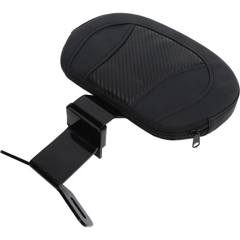 Motorrad-Soziussitz mit bequemer Rückenlehne, verstärkter stabiler Unterstützung, perfekter Balance, abnehmbar, universell für Motorradfahrer, schwarz. (1/5)
