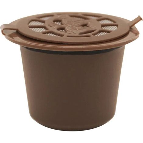 Capsule Café Réutilisable - Pour Machine Nespresso - Acier Inoxydable 304 - Filtre à Café Rechargeable - 3 Pièces (1/5)