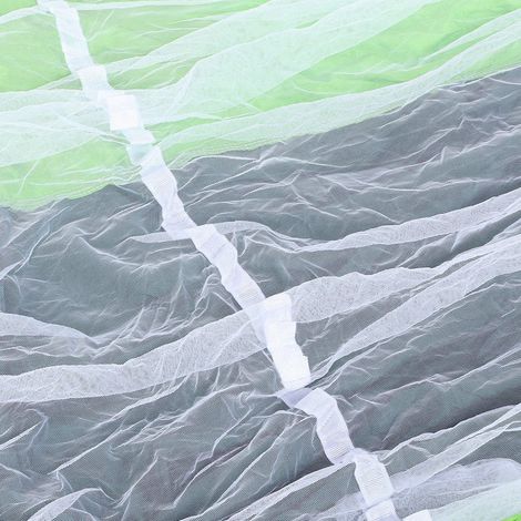 Hamac moustiquaire d'extérieur léger 260x140cm, anti-retournement, pour camping, vert jaunâtre et vert noirâtre (filet blanc) (1/5)
