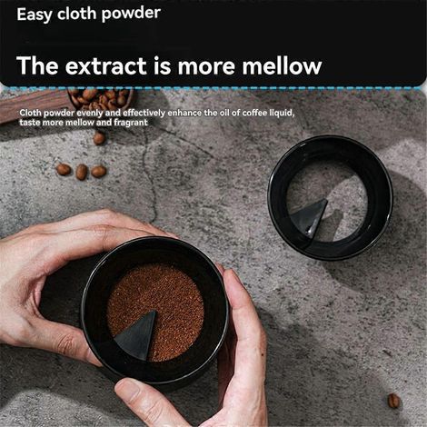 Drehbarer Kaffeestampfer für italienische Kaffeemaschinen (150 ml), transparent (1/5)