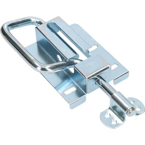 KOTARBAU Verrou de porte 120/12 mm Verrou de porte Verrou à champagne Verrou à ressort Verrou de porte Argent galvanisé