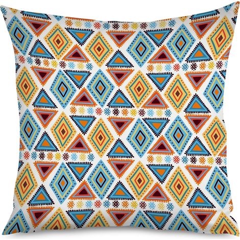 Housse de coussin imprimé henné, bohème chic (1/5)