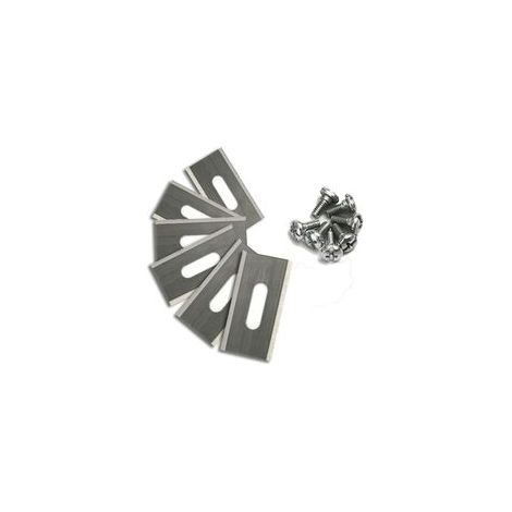 30 Stück Edelstahl-Trimmerklingen für Husavarna 35,8 x 18,5 x 0,65 mm (Silber) (1/3)