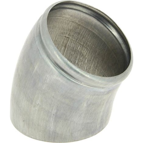 Coude rotule 36° – Raccord fumisterie zinc naturel – Ø80mm – Norme NF P 36-403 – 220002157