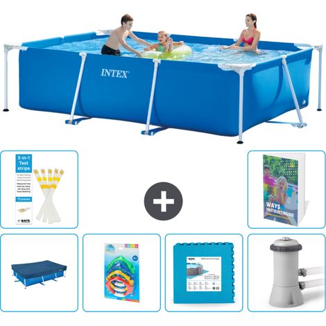 Rechteckiger Frame Pool - 300x200x75 cm - 7-teilig S48