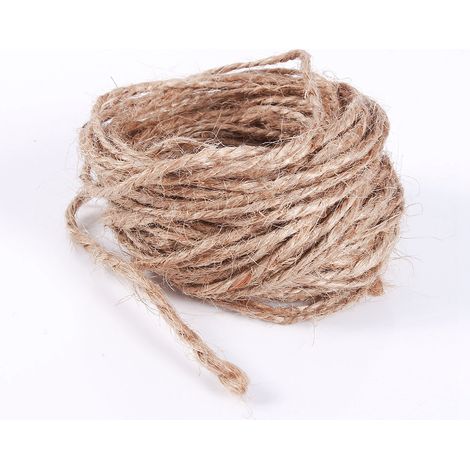 Ficelle de jute naturelle marron de 8 m, idéale pour la confection de bijoux, colliers et autres créations DIY. (1/5)