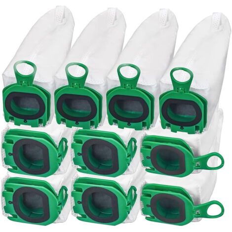 Compatible avec le kit d'accessoires pour aspirateur Vorwerk VB100/FP100, 10 sacs à poussière non tissés.