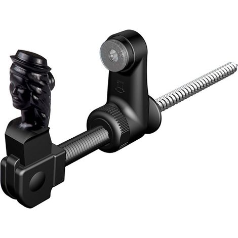 Afbat – Arrêt de volet bergère à visser composite 280mm – Butée orientable avec tige crantée – Finition blanche – Pour isolation extérieure