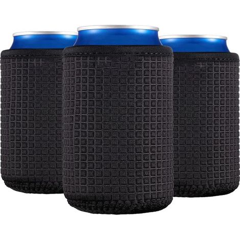 Lot de 4 manchons isothermes en néoprène pour canettes de 330 ml (cola/bière) (1/3)