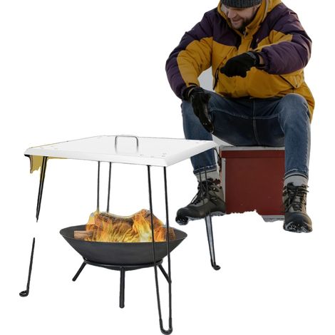 Deflector de calor para chimenea, acero inoxidable, 61 x 61 x 61 cm, forma cuadrada, peso 6,5 kg, diseño plegable. (1/5)