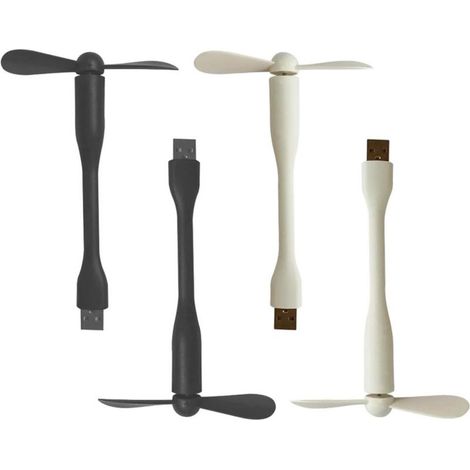 Lot de 4 mini ventilateurs rotatifs pour téléphone portable, USB, silencieux, pour téléphone portable (1/5)