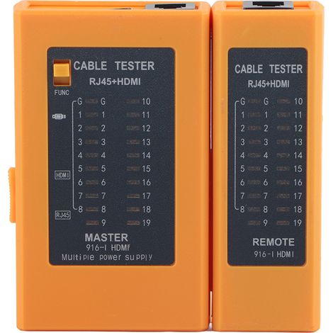 Testeur de Câble Réseau RJ45 et HDMI avec Détecteur de Signal et de Lignes (1/5)