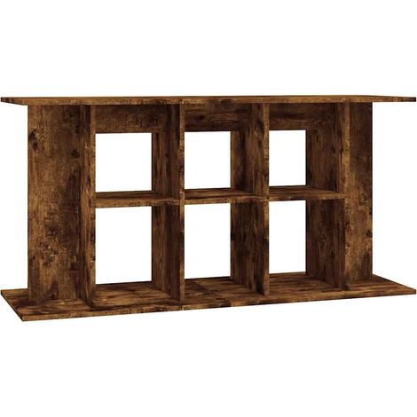 Aquarium Stand Smoked Oak 120x40x60 cm Engineered Wood vidaXL