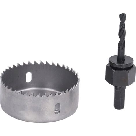 2 pièces scie cloche 67mm foret ouvre-outil de forage de coupe pour le travail du bois en plastique (1/5)