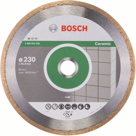 Bosch Diamanttrennscheibe Standard for Ceramic 230 x 25,40 x 1,6 x 7 mm