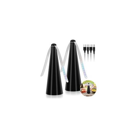 Mückenabweisender Ventilator, 2-teilige insektenabweisende Flügel, Mückenabweisender Ventilator, um Fliegen und Insekten vom Essen fernzuhalten (1/5)
